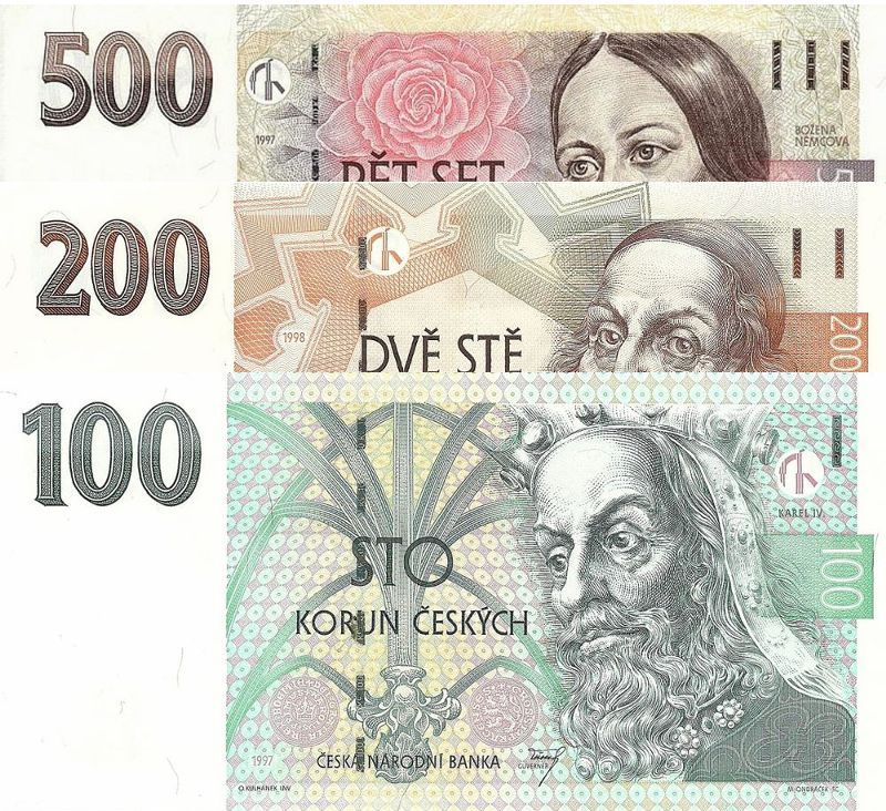 New Czech Koruny Banknotes