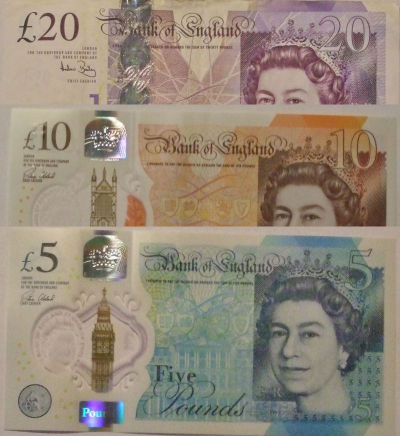 New British Pound Banknotes