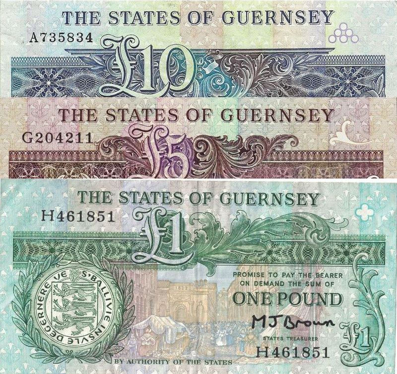 Old Guernsey Pound Banknotes