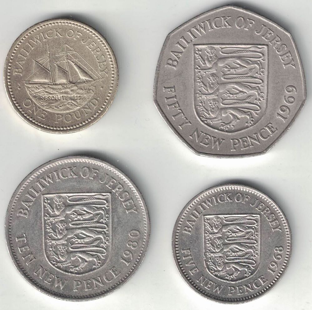 Old Jersey Pound Coins