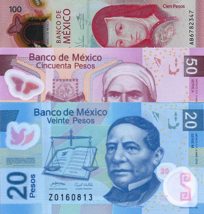 New Mexican Peso Banknotes