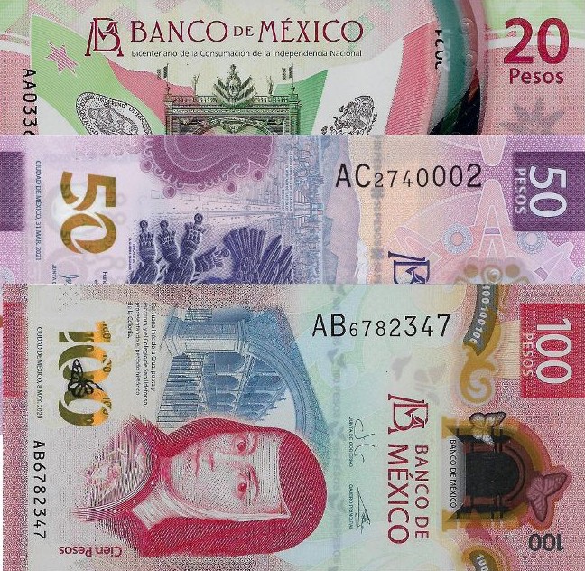 New Mexican Peso Banknotes