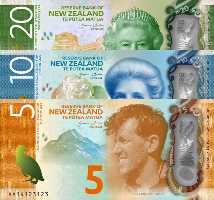 New New Zealand Dollar Banknotes