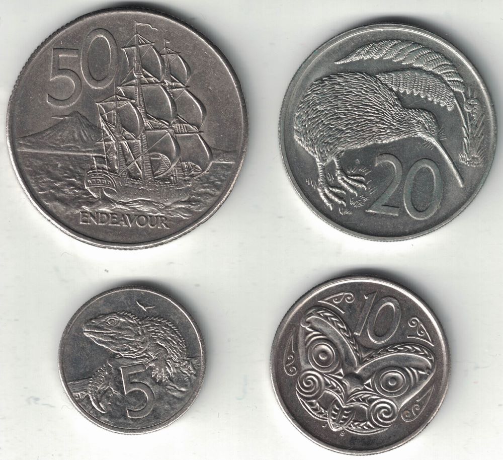 Old New Zealand Dollar Coins