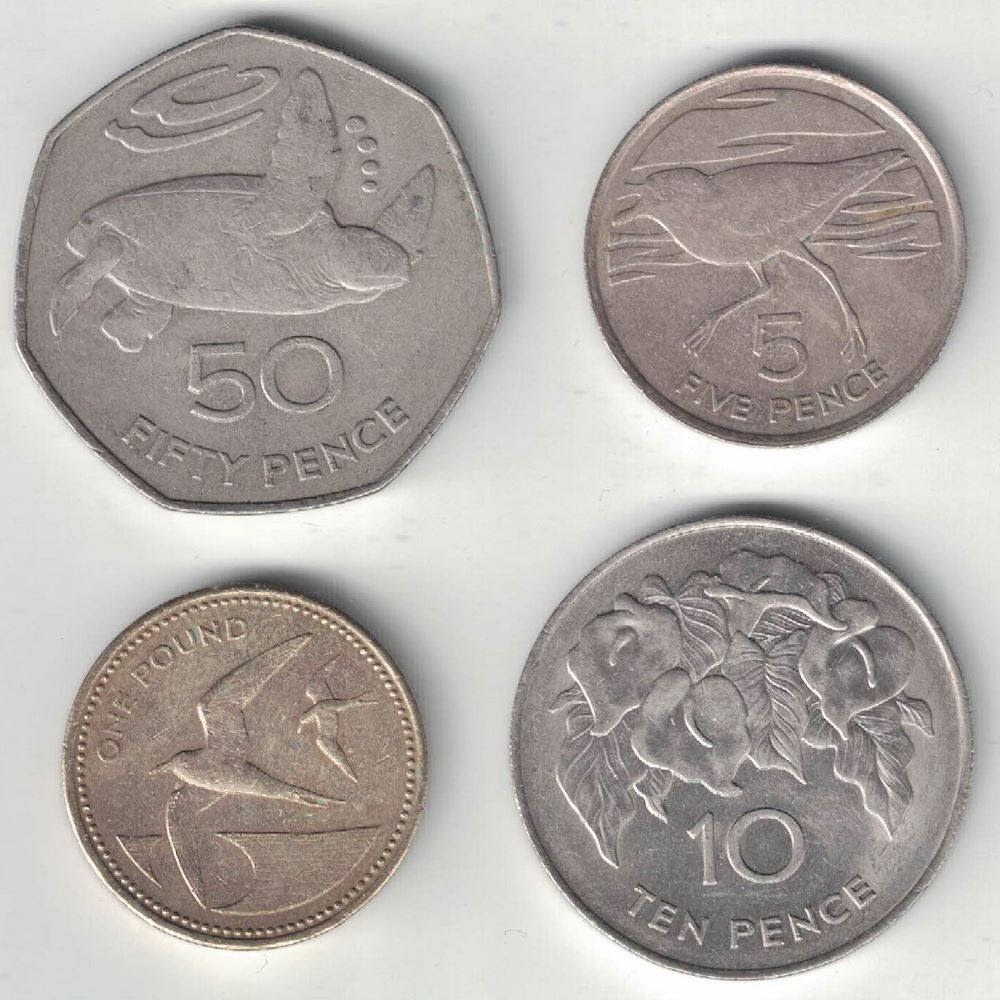 Old St Helena Pound Coins