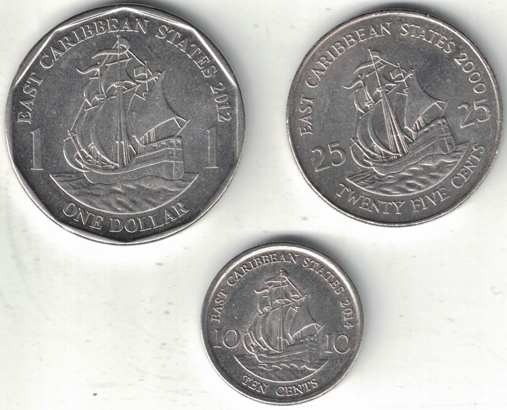 New East Caribbean Dollar Coins