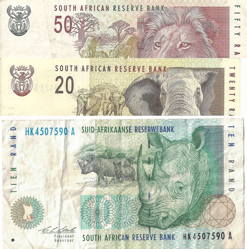 Old South African Rand Banknotes