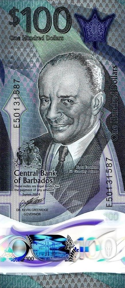 Barbadian 100 Dollar New Note