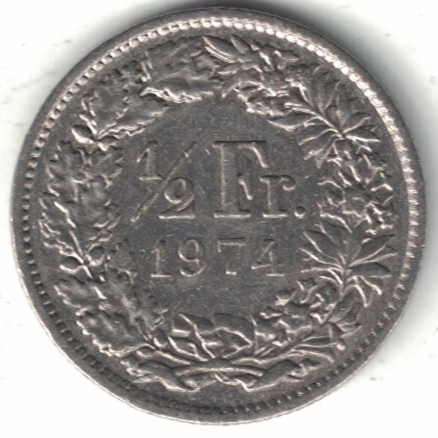 Swiss ½ Franc New Coin