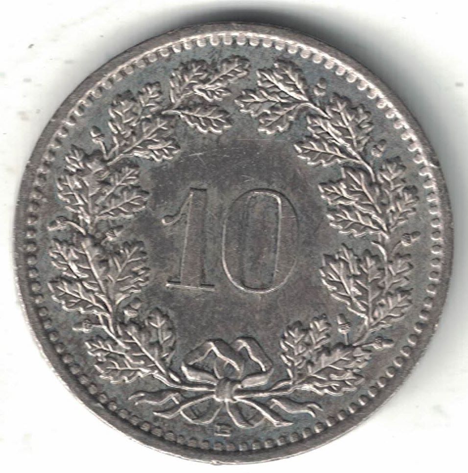 Swiss 10 Rappen New Coin