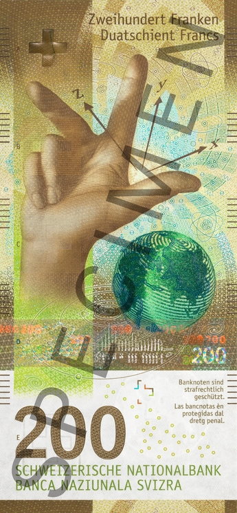 Swiss 200 Franc New Note
