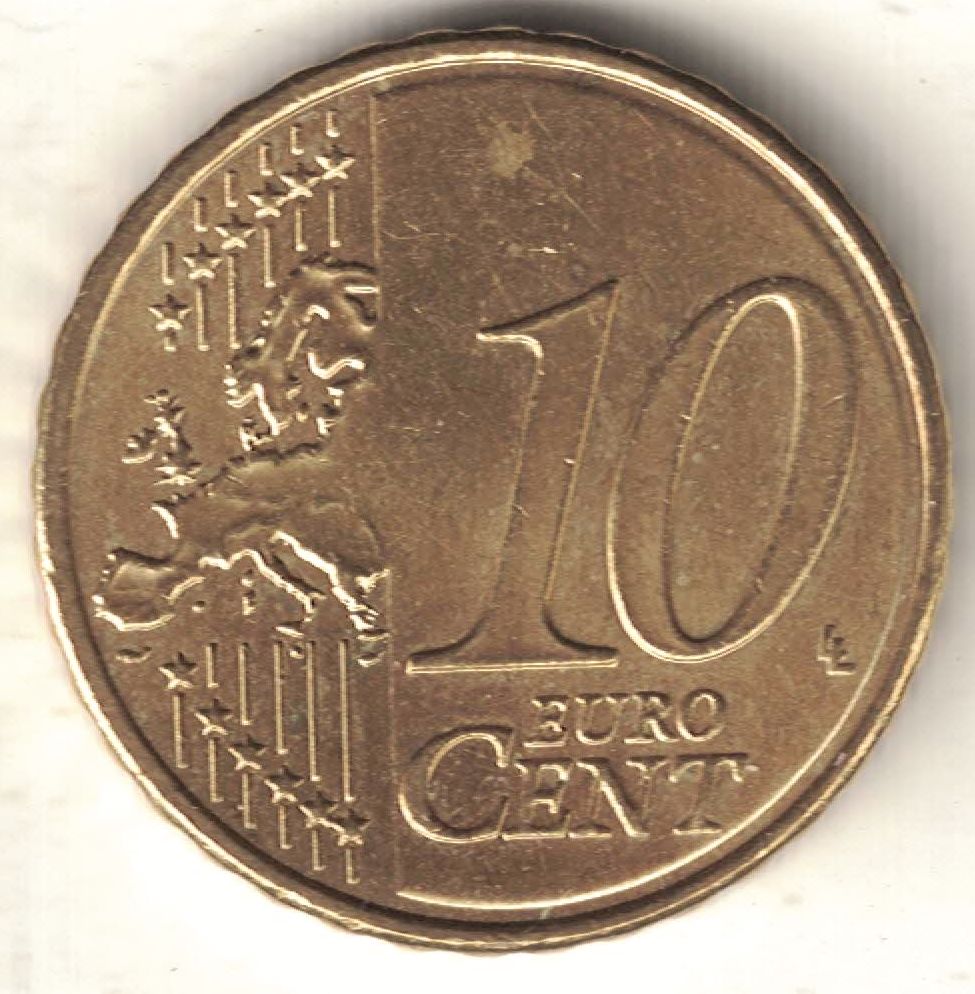 EU 10 Euro Cent New Coin