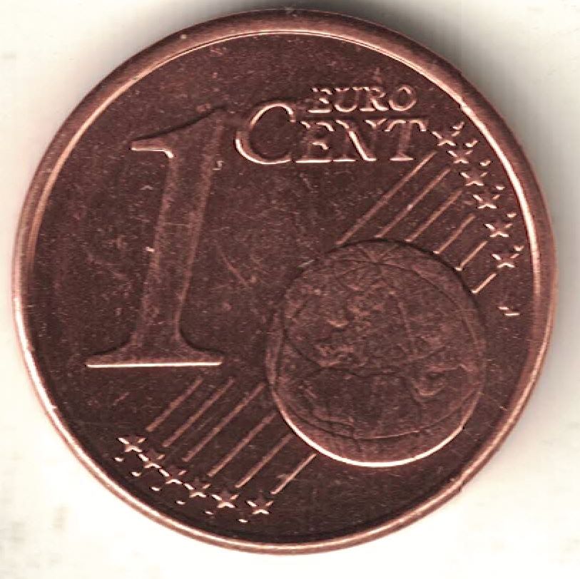 EU 1 Euro Cent Old Coin