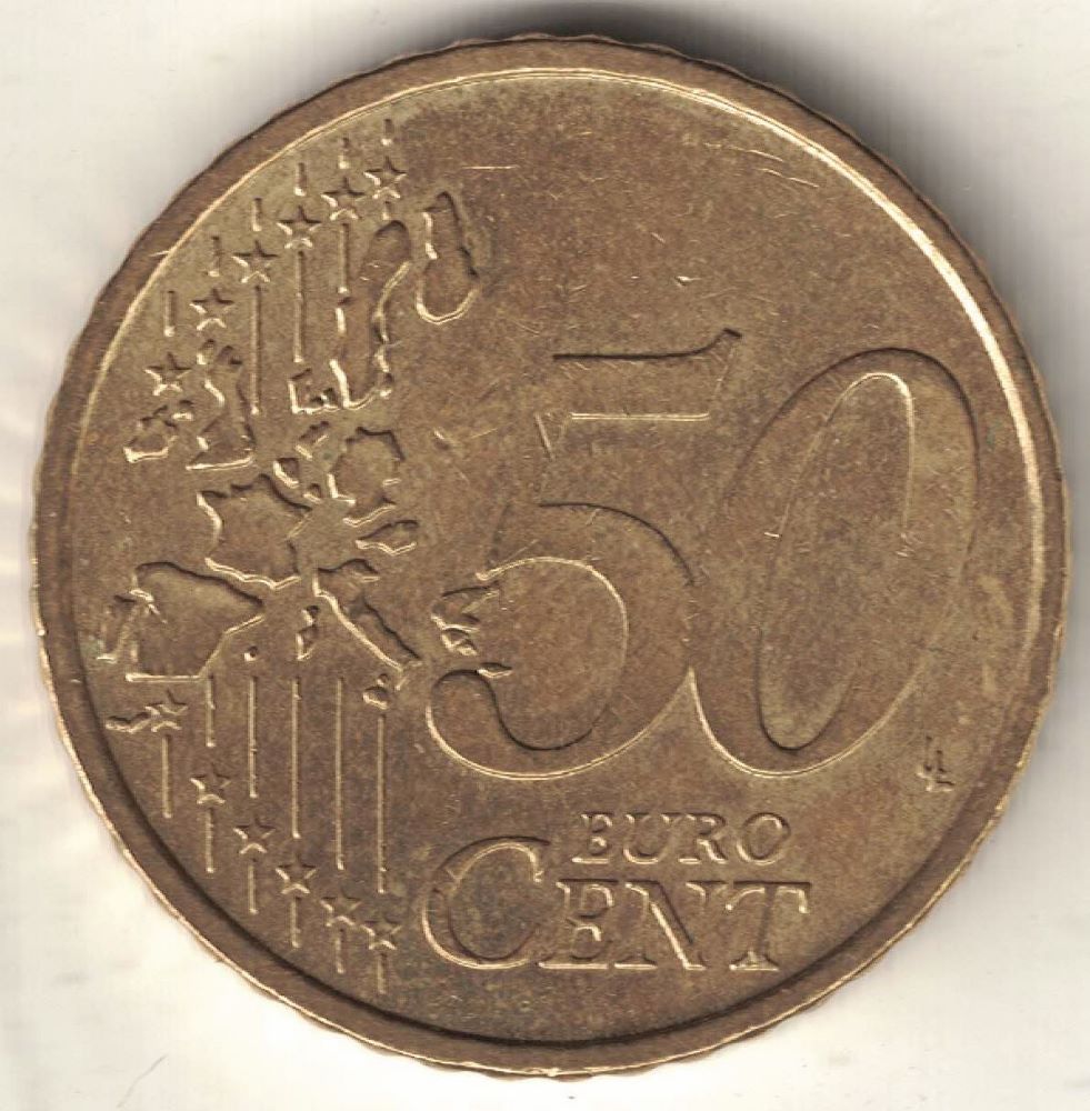 EU 50 Euro Cent New Coin