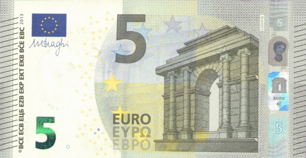 EU 5 Euro New Note