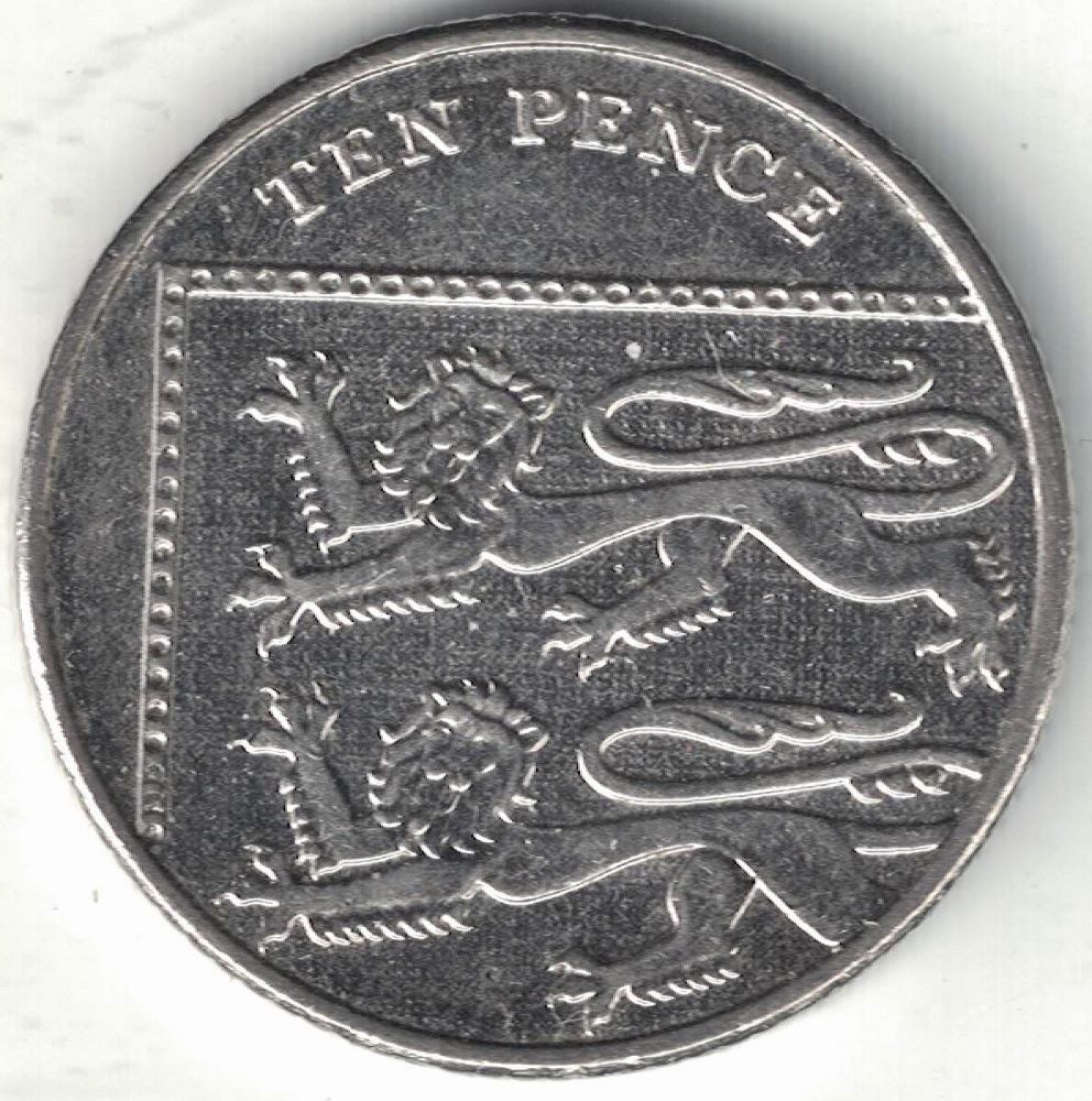 British 10 Pence New Coin