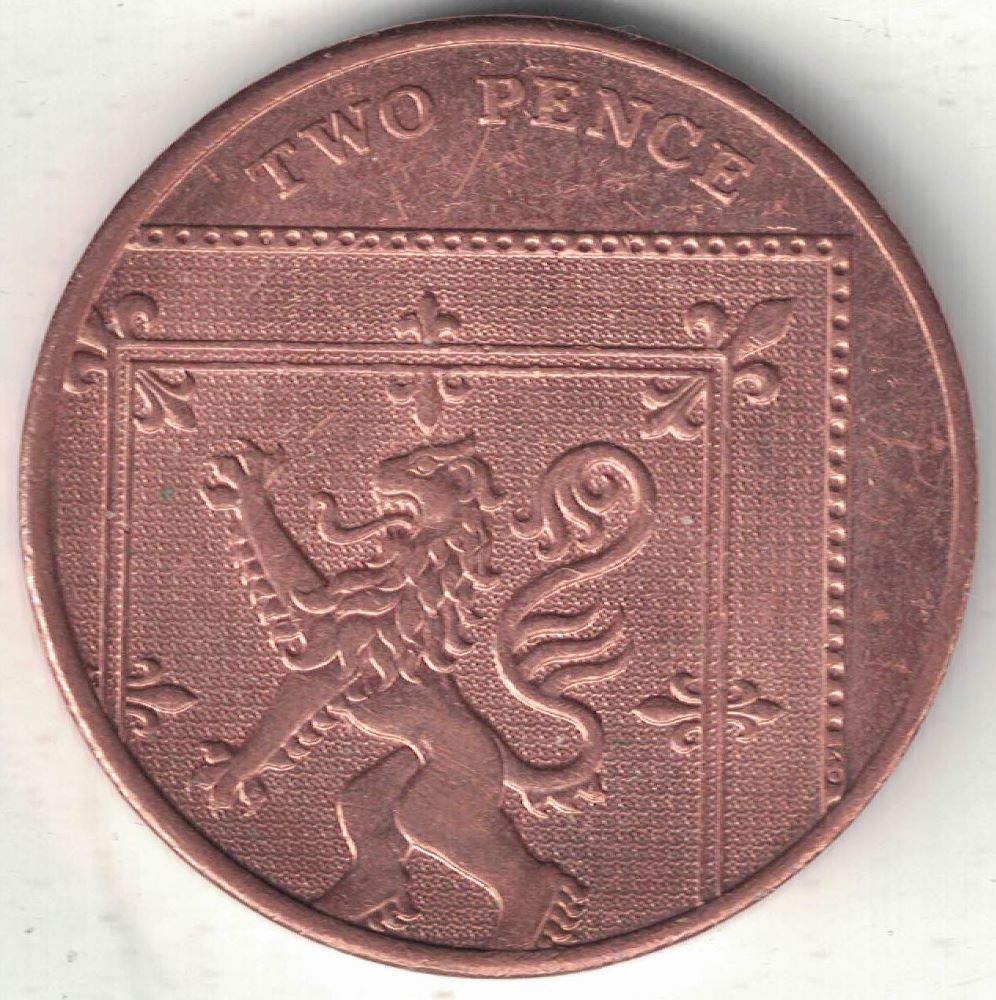 British 2 Pence New Coin
