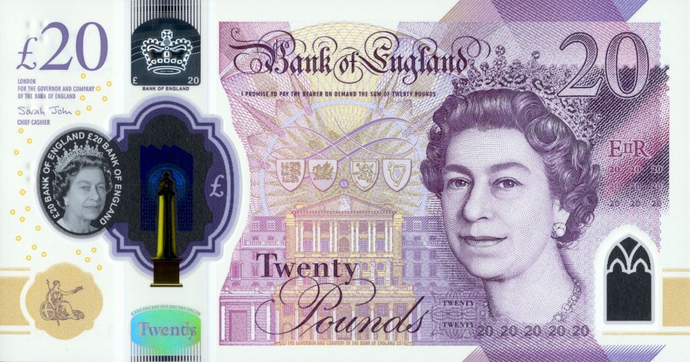 British 20 Pound New Note