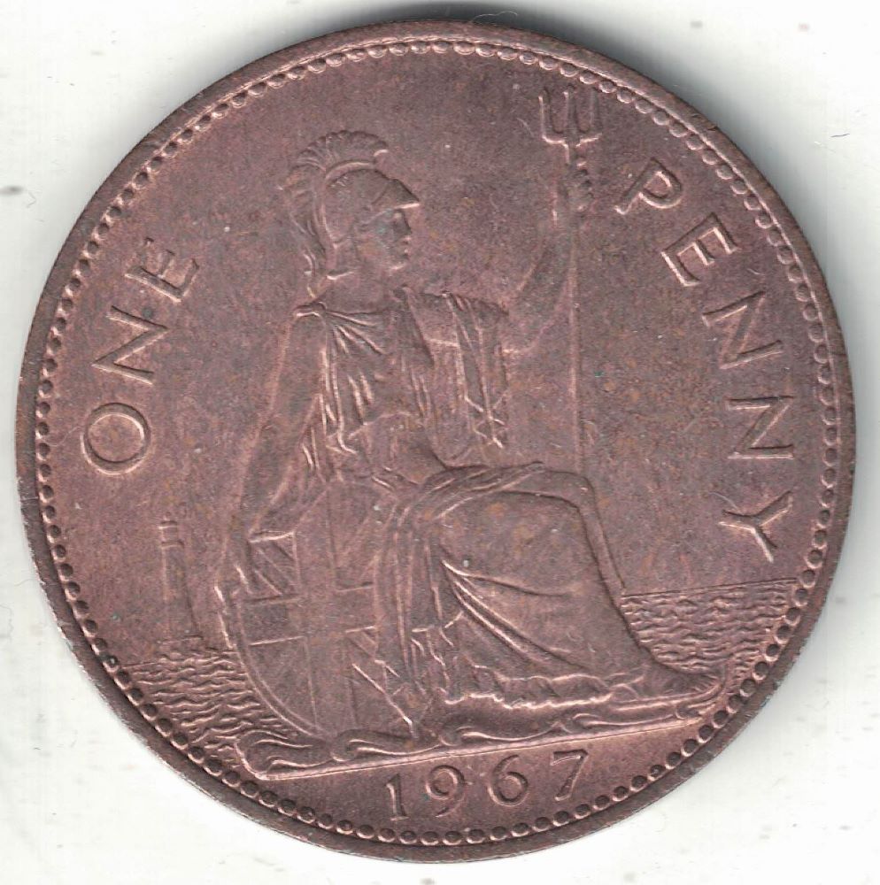 British Penny Old Coin