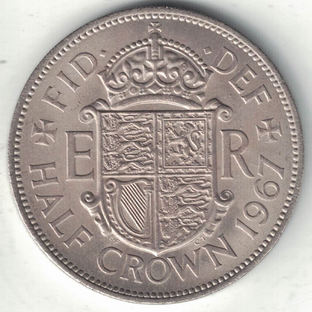British Half Crown Old Coin