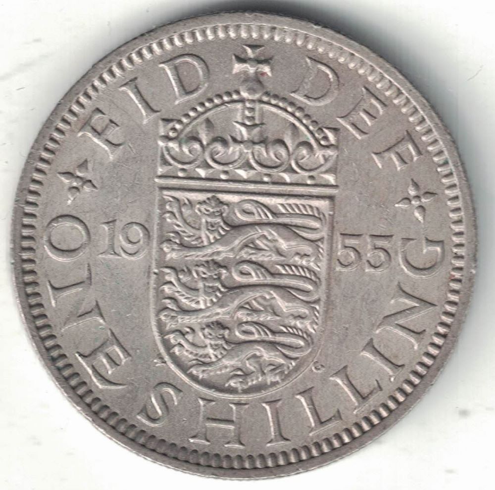 British Shilling Old Coin