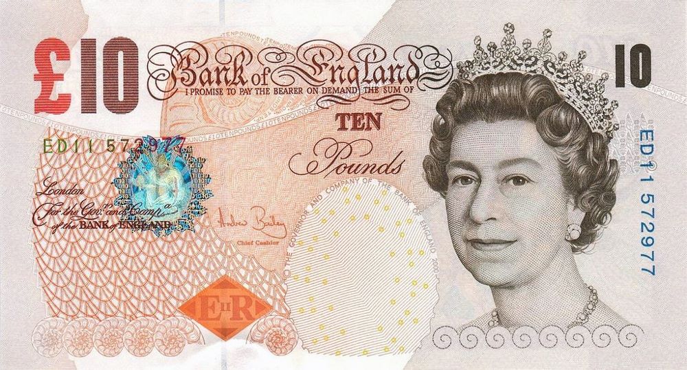 British 10 Pound Old Note