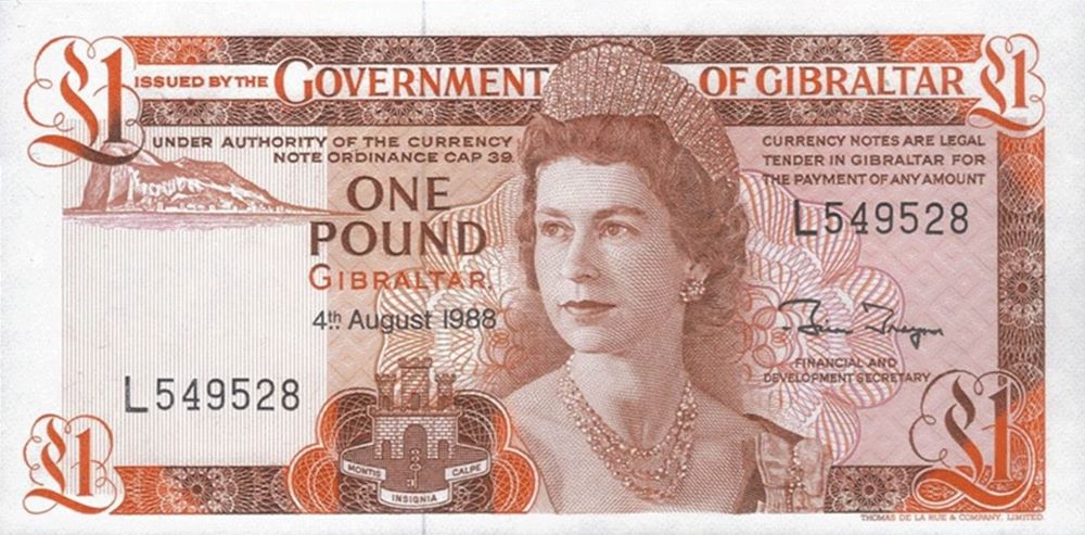Gibraltar 1 Pound Old Note