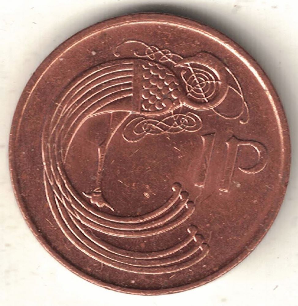 Irish 1 Pence Old Coin