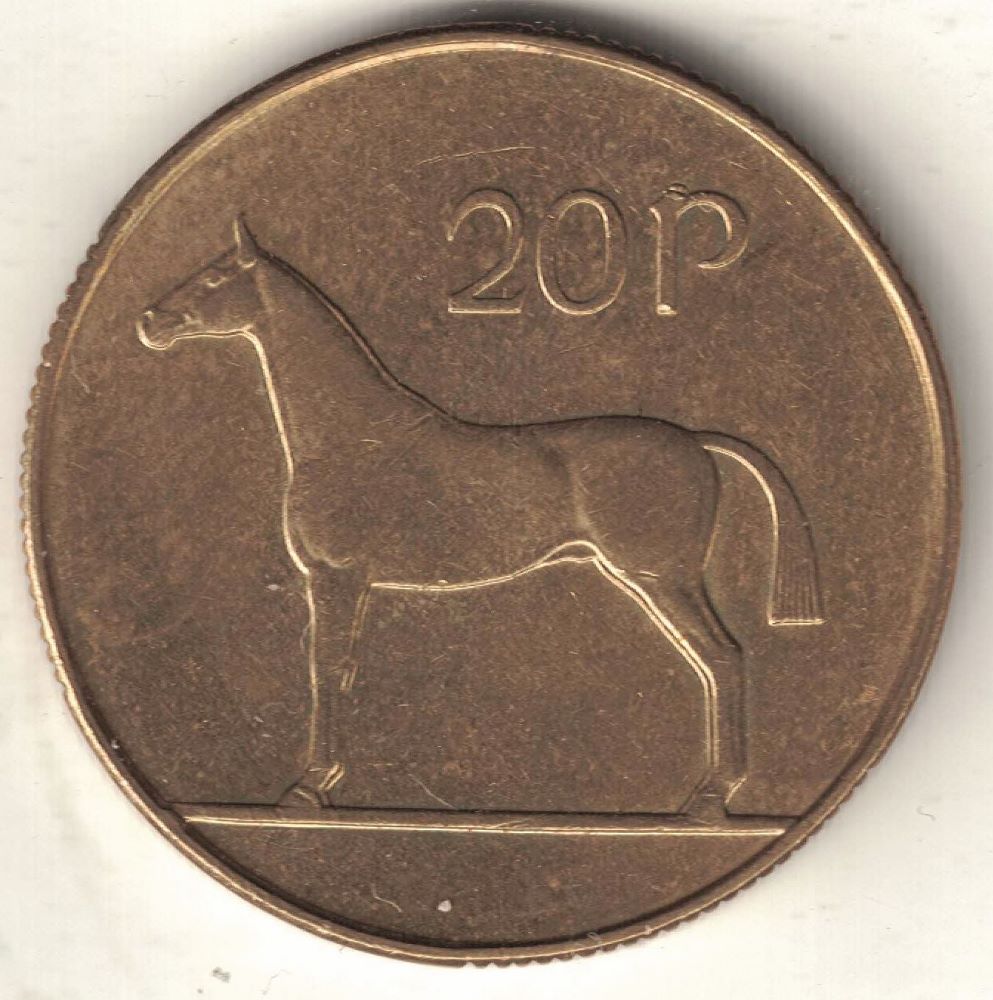 Irish 20 Pence Old Coin