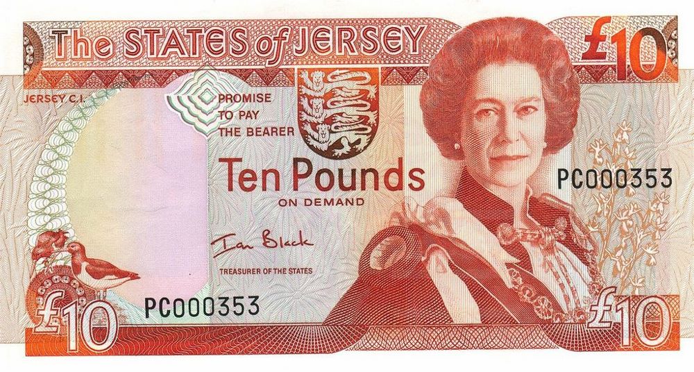 Jersey 10 Pound Old Note