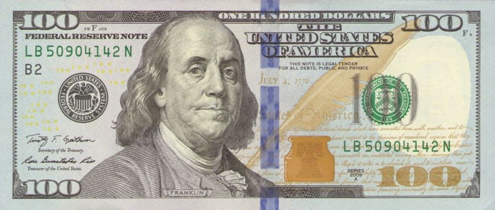 USA 100 Dollar New Note