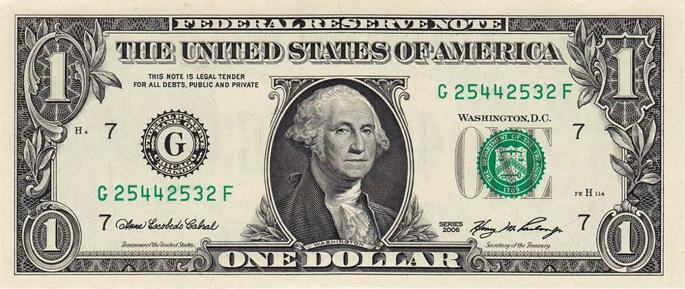 USA 1 Dollar New Note