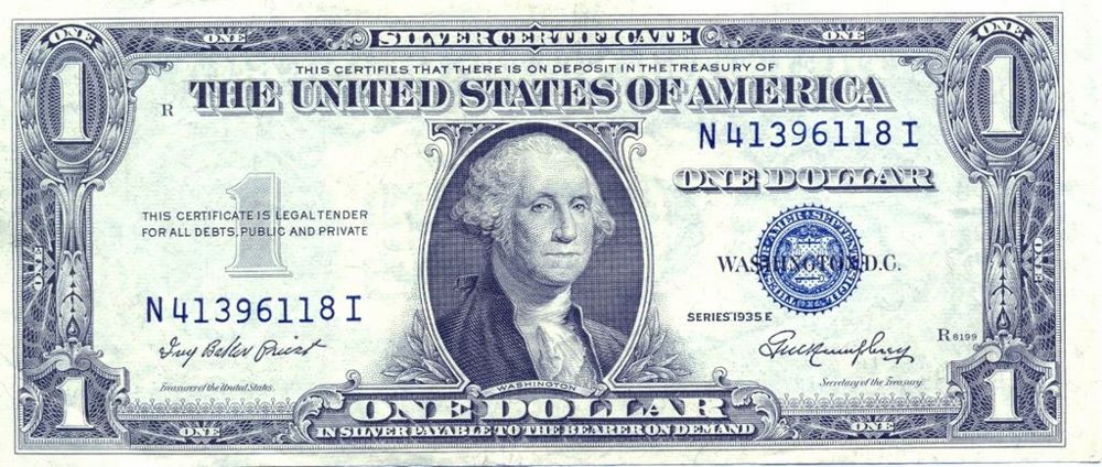 USA 1 Dollar Old Note